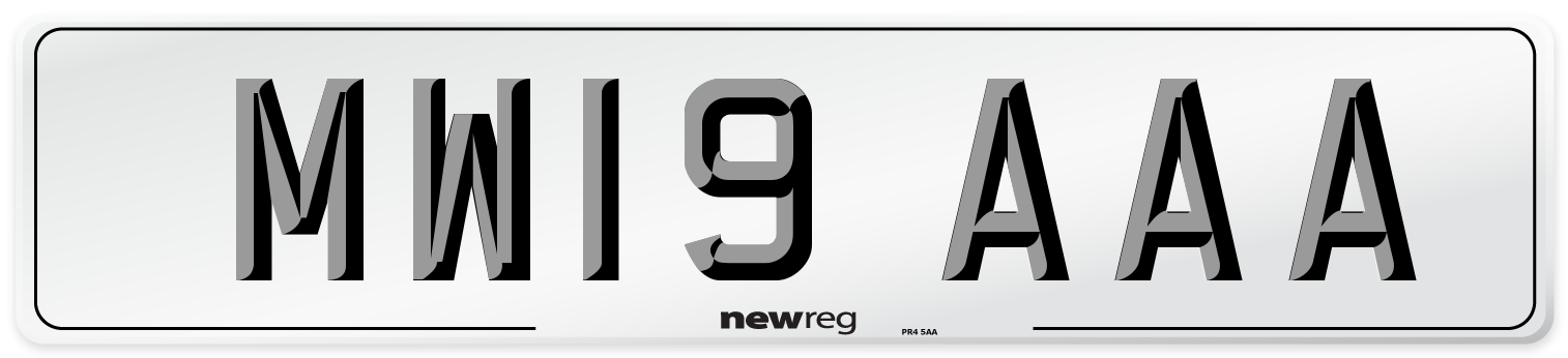 MW19 AAA Number Plate from New Reg